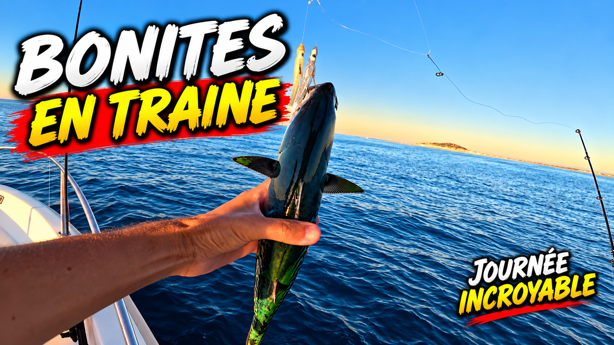Bonites en traîne, journée incroyable !